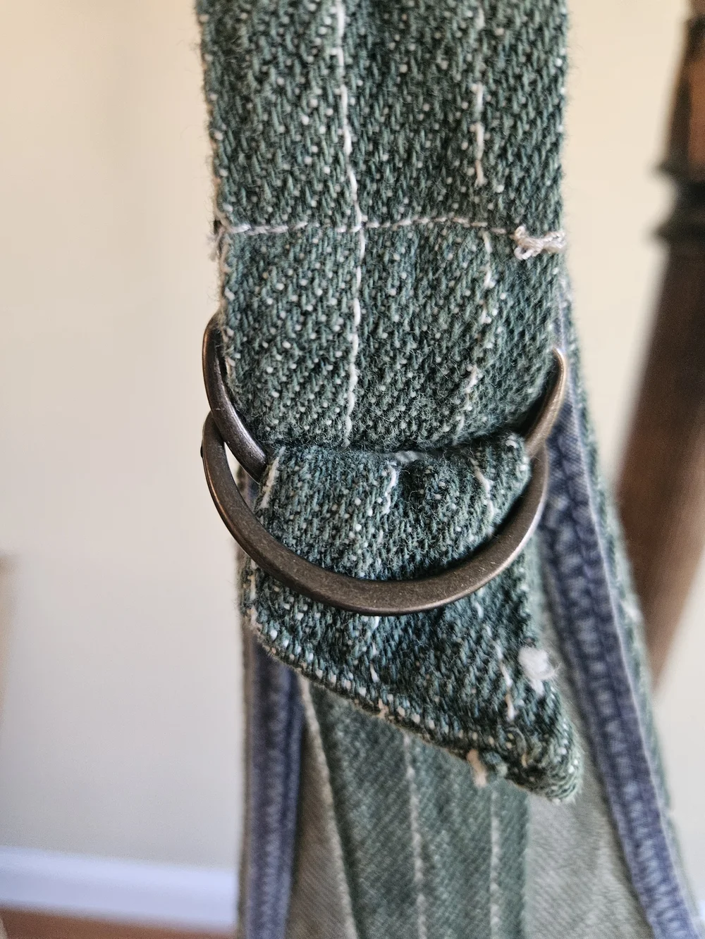 NWOT We The Free Green Pinstripe Linen-Blend Overalls Jumpsuit - Picture 9 of 16